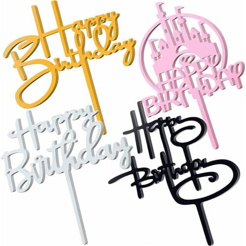 Happy Birthday Caketopper Birthday Party Decor Baby Shower Caketopper Mermaid Party Cake Decor Kids Favor Birthday Caketopper