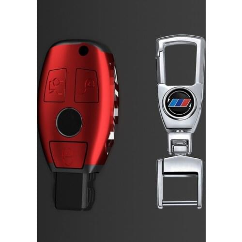 Car Key Case Cover Key Bag For Mercedes Benz A B C S Class AMG GLA CLA GLC W204 W205 W176 W221 Accessories Holder Shell Keychain