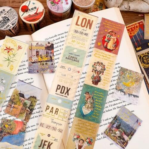 Retro Washi Tape set Vintage Decoration Scrapbooking Masking washi tape Decorative wash washi decorada stickers journal