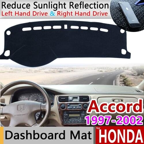 For Honda Accord 1997 1998 1999 2000 2001 2002 6 Anti-Slip Mat Dashboard Cover Pad Sunshade Dashmat Protect Cape Rug Accessories