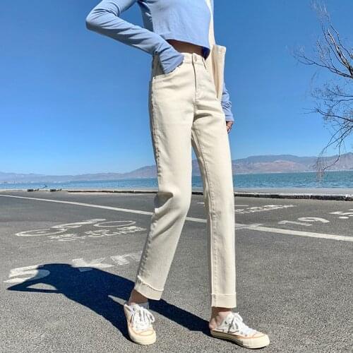 Jeans for Girls New Fashion Retro Casual Street Style Versatile Denim Ladie Long Pants Vintage Jeans Quality Trousers