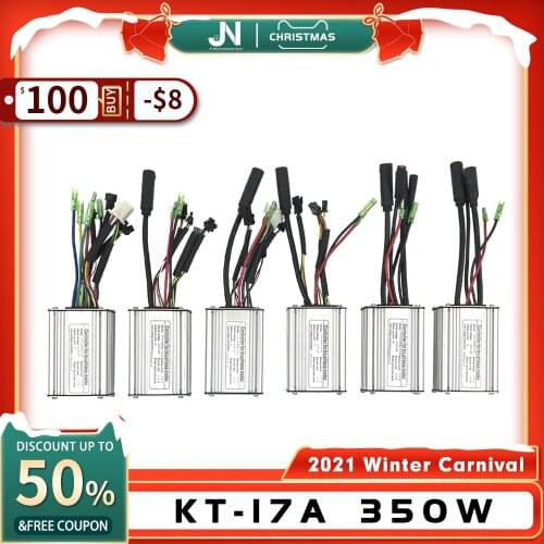 Ebike KT-17A KunTeng 36V48V Sinewave and Squarewave Controller Big 6Mosfets For Rated 250W350W Electric Bicycle Brushless Motor