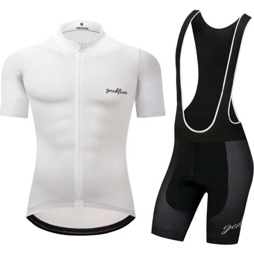 Geeklion Cycling Jersey Sets Breathable 3D Pad Short Bike Sportswear Short Sleeves Racing MTB Suit Maillot Bike Clothing