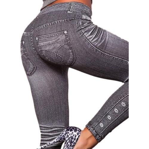 Work Out Leggings Slim Fashion Style Demin Legging Woman Leggings Trendy Super Deal Jeans Type Legging Jeans