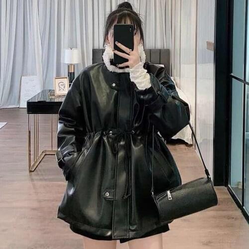 Женские кожаные куртки MENKAY China At AliExpress