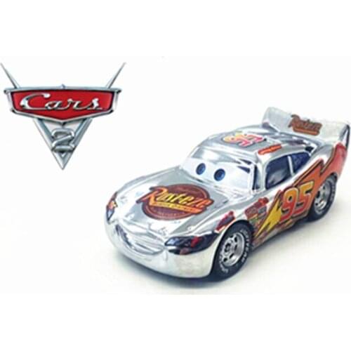 Disney Pixar Cars No.95 Silver Lightning McQueen Diecast Metal Alloy Model Toys Car Birthday Party Gifts For Kids Jackson Storm
