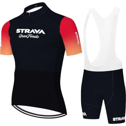 NEW ProTeam Strava jersey ciclismo hombre quick dry short sleeve cycling jersey set Summer Bicycle uniforme ciclismo hombre