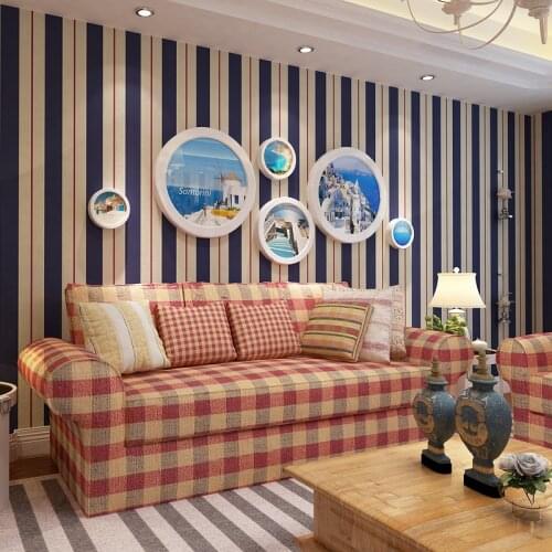 Beibehang Roll Wallcoverings papel de parede of wall paper for living room bedroom TV backdrop simple stripes red wallpaper