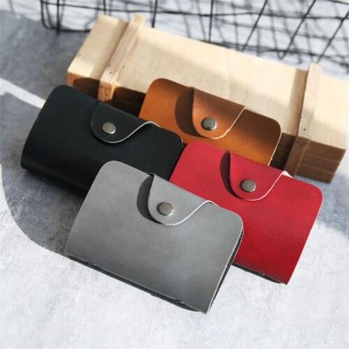 Pure Colored Short Purse Fashion Thin Wallet Student Retro Change Coin Purse Two-Folded Billfold for Woman F1019