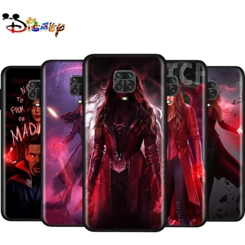 Silicone Cover The Avengers Wanda Maximoff For Xiaomi Redmi Note 10S 10 9 9S 9T 8T 8 7 6 5 Pro Max 5A 4X 4 5G Black Phone Case