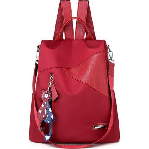 Leisure Backpack Bag Female Designer School Bags For Teenager Girl Waterproof