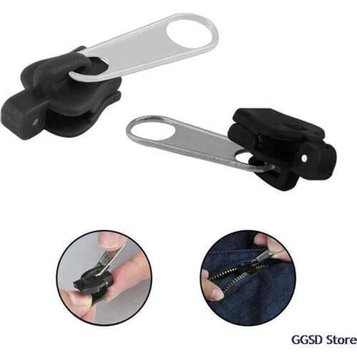 6pcs Universal Instant Fix Zipper Repair Kit for Clothing Shoes Replacement Zip Slider Teeth Rescue Zippers Sewing Zipper Heads