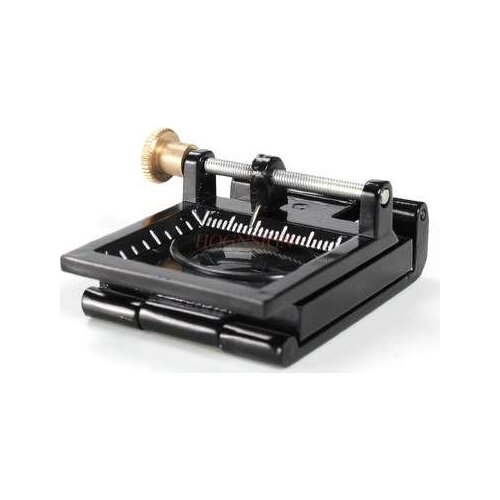 Magnifying equipment Magnifying glass 10 times photo cloth mirror carrying pointer metal See textile printing clear