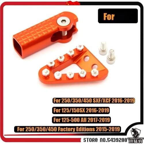 Motorcycle 2019 CNC Rear Brake Shifter Shift Lever Pedal Step Tip For Factory Editions SXF XCF 250 350 450 SX125 SX150 EXC