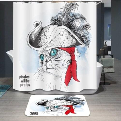 3D Printing Creativity Bath Curtain Polyester Waterproof Individuality Bathroom Partition Curtain Bathroom Shower Curtain