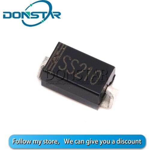 100PCS SS210 SR2100 SMA DO-214AC Schottky Diodes