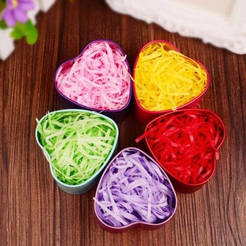 10g Colorful Raffia Shredded Paper Gift Box Filler Wedding Birthday Party Decoration Crinkle Cut Paper Shred Packaging Gift