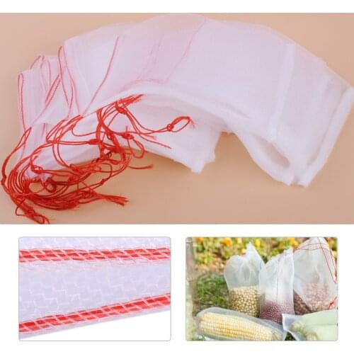 20pcs 15x10cm Drawstring MeshPolyethylene & Nylon Filter Media Bag Holders Net Sock Aquarium Garden Pond