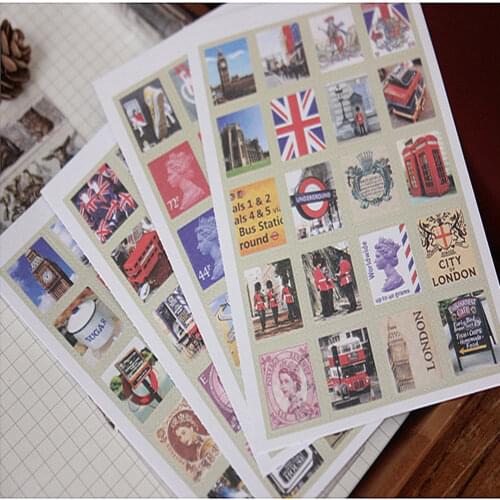 Free shipping,2 sets 13*9cn DIY Scrapbook Paper Little Prince Stamps Stickers Decoration 013006007