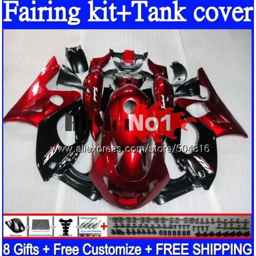 YZF-600R For YAMAHA YZF 600R 1996 1997 1998 1999 2000 2001 38MC.151 YZF600R Thundercat 96 97 98 99 00 01 02 Metal Red Fairings