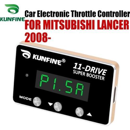 KUNFINE Car Electronic Throttle Controller Racing Accelerator Potent Booster For MITSUBISHI LANCER 2008-After Tuning Parts