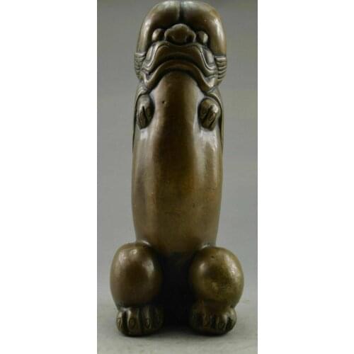 Collectible bronze Wonderful Decorated Old Handwork Antique Carved Mens Statue