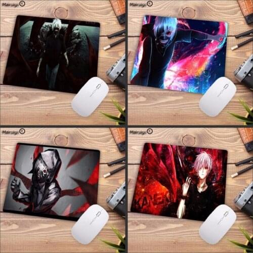 Mairuige Japan Tokyo Ghoul Anime DIY Design Pattern Game Speed mousepad Size for 18x22cm 20x25cm 25x29cm Gaming Mousepads
