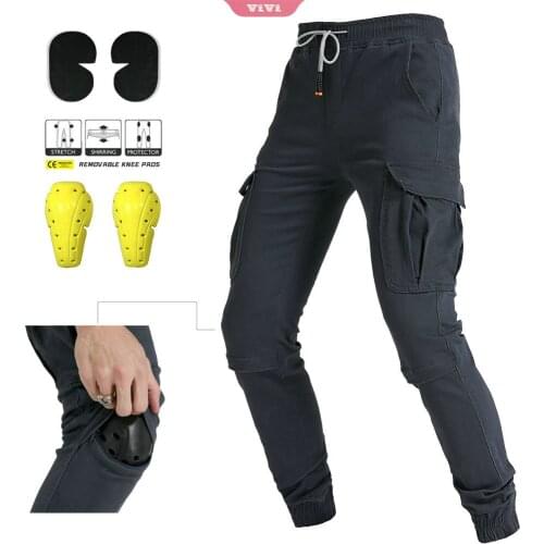 2021 Mens Motorcycle Tooling Trousers Multifunctional Pocket Casual Cycling Pants