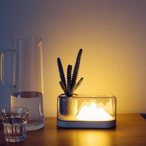 Mountain Table Lamp Reading Night Light Usb Charging Bedside Lamp Creative LED Birthday Gift Desk Lamp Bedroom Living Room Decor