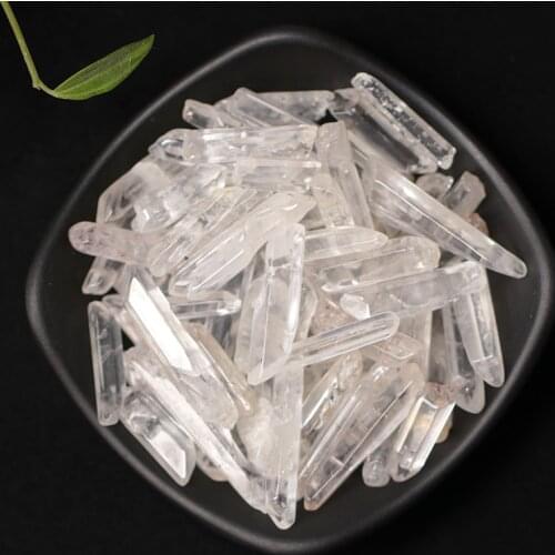 Natural Quartz Crystal Healing Crystal Quartz Natural Transparent Column Decorative Tip DIY Process Of Any Size