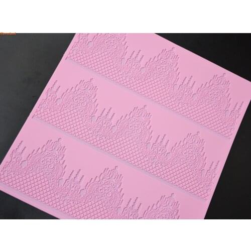 New Large-size Crown Lace Mat Fondant Cake Silicone Mold Cake Decorating Tools Birthday Wedding Decoration DIY Baking Tools