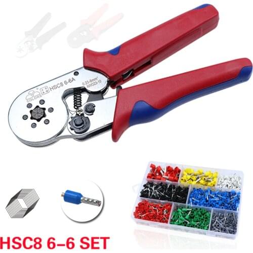 COLORS crimping tool cable crimp pliers hsc8 6-6 clip wire stripper cutter plier set Electrical terminal crimper mini Tools