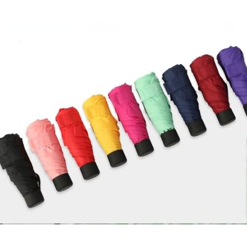 Luxury 6 Ribs Pocket Mini Umbrella Creativity Anti UV Sun Umbrella Rain Windproof Light Folding Portable Umbrellas for Unisex