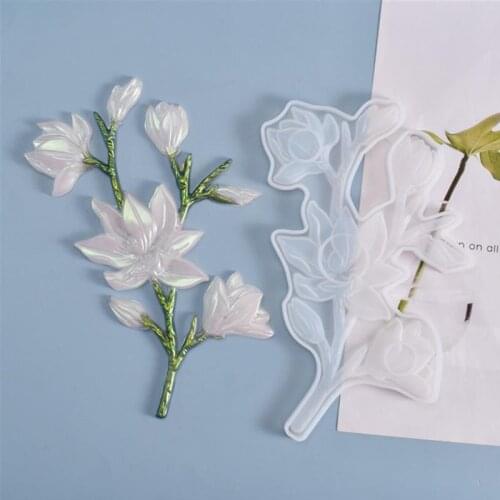 DIY Crafts Decorations Making Tool Epoxy Resin Mold Handmade Flower Ornaments Casting Silicone Mould