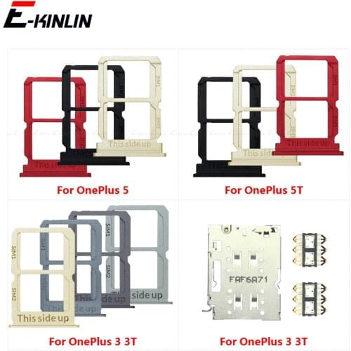 Sim Tray Card Holder Slot For OnePlus 3 3T 5 5T Replacement Parts
