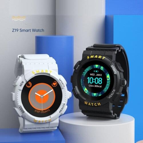Z19 Smart Watch Call Information Reminder Heart Rate and Blood Pressure Monitoring Alarm Clock Sports Leisure Wristband