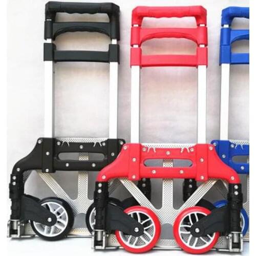 Trolley Cart, Stair Climbing Cart, Shopping Cart, Folding Portable Trolley Cart, Aluminum Alloy Trolley, Small Cart, Luggage Car