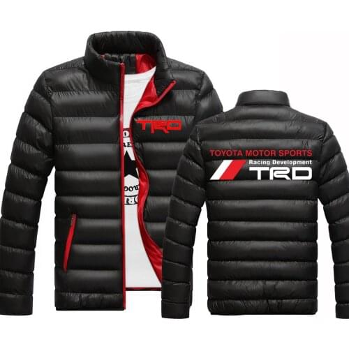 2021 Spring Autumn Toyota Motorsport TRD Car Logo Custom Popular Padded Jacket College Mens Zipper Warm Coats Print Hip Hop Top