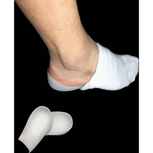 Silicone invisible heightening Forefoot Falt foot High heel Arch Support insoles pads Insert Cushion 1pair=2pcs BJ263363