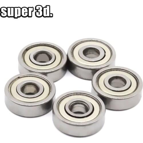 10pcs 623ZZ bearing 623-ZZ 3x10x4 Miniature deep groove 623 2Z ZZ for 3D printer