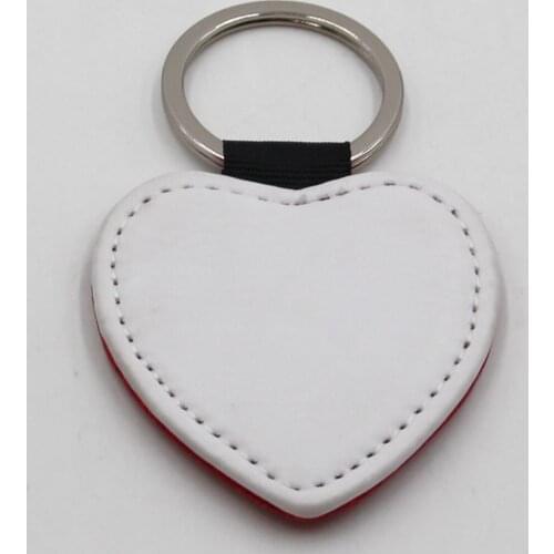 10pcs/lot blank Keychain Sublimation DIY print PU Cloth Keyring Sublimation Ink heat transfer printing
