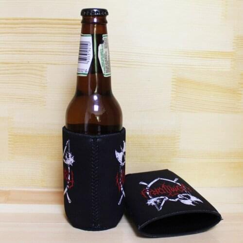 100pcs Foldable Stubby Holder Birthday Wedding Gift Beer Can Bottle Can Cooler Chill Insulated Drinks Holder Summer Beer Sun