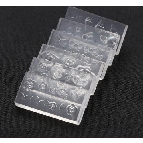 3D Acrylic Mold for Nail Art Decorations DIY Polish Tool Silicone Molds Nail Art Templates Pattern Mold Nails Art Salon Design