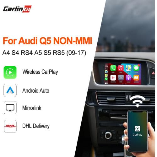 2021 Carlinkit Wireless Apple CarPlay for Audi 2009-2018 A4 A5 Q5 S5 Non-MMI Activate Carplay Android auto Retrofit Kit Airplay