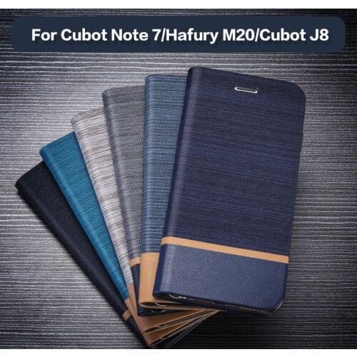PU Leather Wallet Case For Cubot Note 7 Business Phone Case For Hafury M20 Cubot J8 Book Case Soft Silicone Back Cover