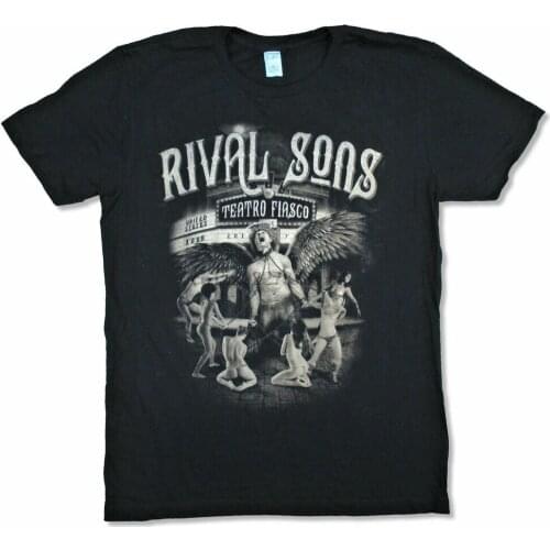 Rival Sons Teatro Fiasco Tour 2017 Black T Shirt New Official Band Merch