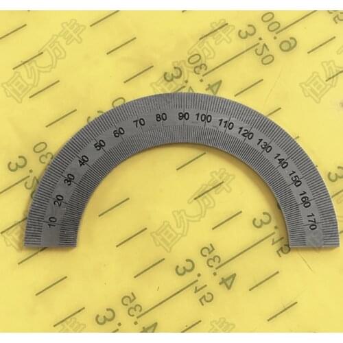 Diameter:90mm inner hole:60mm thickness1mm Half circle dial 180 degree circle Angle disc