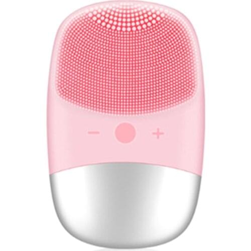 Electric Facial Cleansing Sonic Face Cleaning Spa Brush Massager Cleaner M4YA