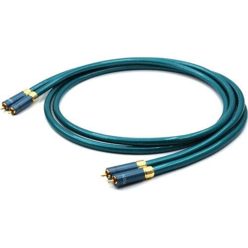 Hi-end CD Amplifier Interconnect 2RCA to 2RCA Male Audio Cable