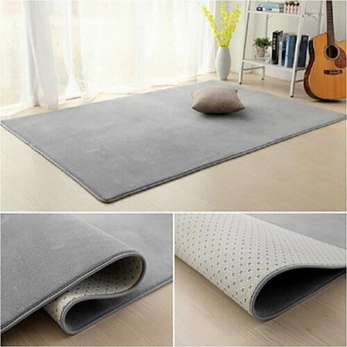 Nordic coral velvet carpet living room floor mat bedroom non-slip carpet living room rug bedroom bedside rectangular floor pad
